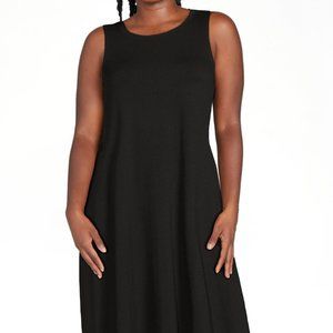 Time and Tru Sleeveless Black dress knee length with pockets
